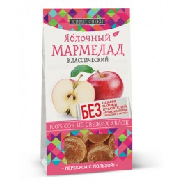 Мармелад яблочный "Классический" "Живые снеки" 90 г