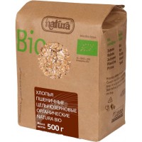Хлопья пшеничные цельнозерновые органические Natura BIO 500 г 
