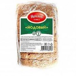 Хлеб из пшеничной муки 1 сорта Йодовый (нарезка) «Ярхлеб» 250 г