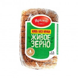 Хлеб из зерна пшеницы «ЖИВОЕ ЗЕРНО» (нарезка) «Ярхлеб» 280 г
