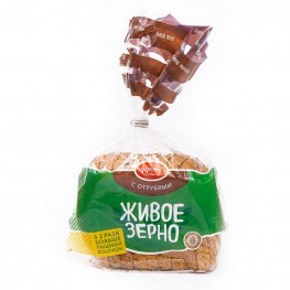 Хлеб из зерна пшеницы с отрубями «ЖИВОЕ ЗЕРНО» (нарезка) «Ярхлеб» 270 г
