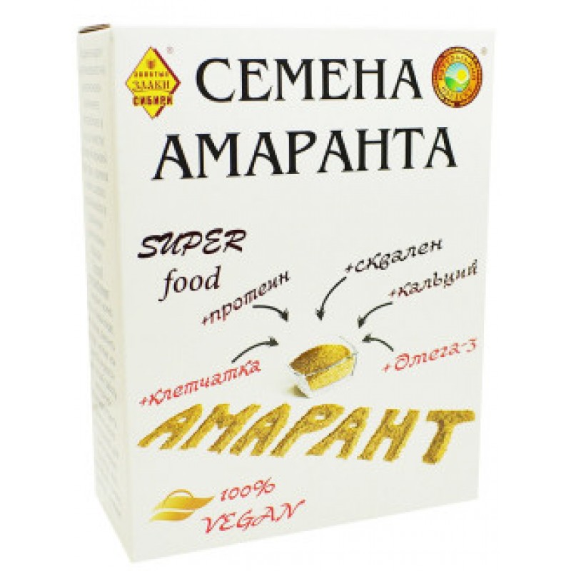 Семена амаранта «Золотые злаки Сибири» 200 г