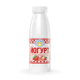 Йогурт «Клубника» 2,5% пэт «Сибиржинка» 330 г