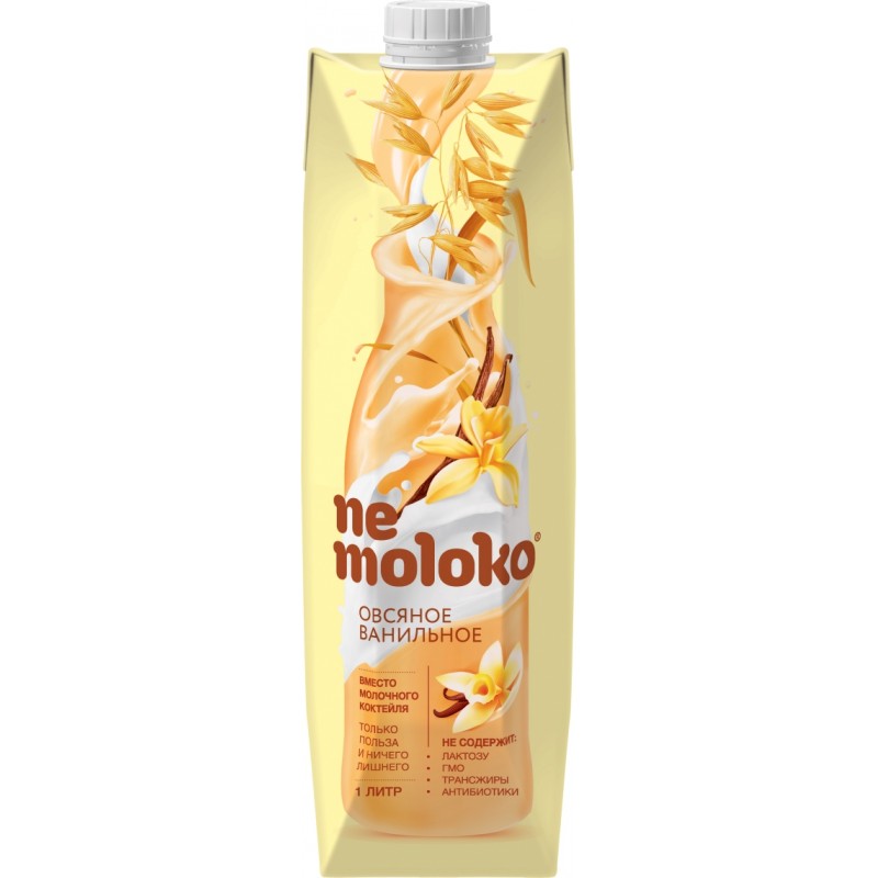 Напиток овсяный ванильный обогащ. витаминами и минер. вещ. «Nemoloko» 1 л