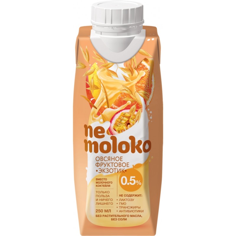 Напиток овсяный фруктовый «Экзотик» «Nemoloko» 0,25 л