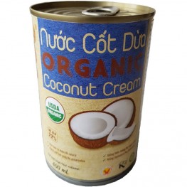 Сливки кокосовые Organic ж/б «VietCOCO» 400 мл
