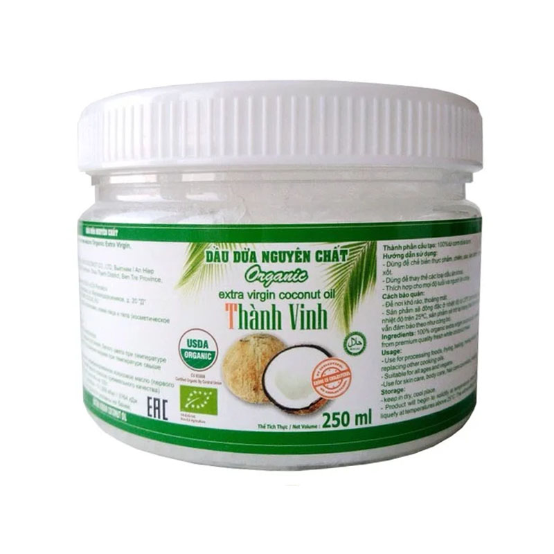Масло кокосовое  Organic Extra Virgin 0,25 л бан