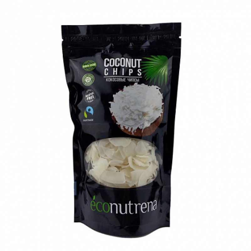 Чипсы кокосовые органические Econutrena 150 г