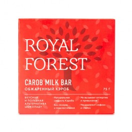 Шоколад из кэроба (обжар. кэроб) ROYAL FOREST 75 г