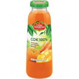 Сок Сады Придонья морковь, апельсин, манго ст/бут 0,3 л