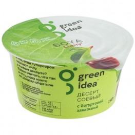 Йогурт веганский соевый с соком вишни «Green Idea» 140 г